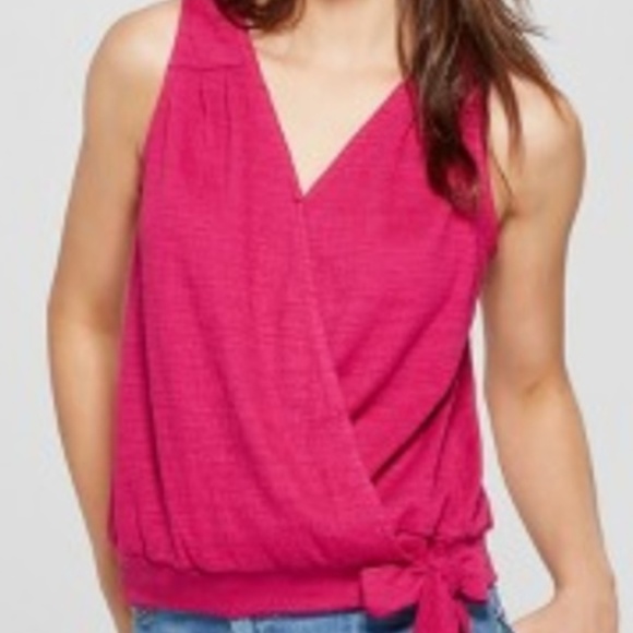 Women's Wrap Front Knot Blouse -#64-140 - Picture 4 of 4